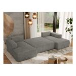 Narożnik TRENTINO U - uniwersalny - szary, struktura