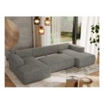 Narożnik TRENTINO U - uniwersalny - szary, struktura