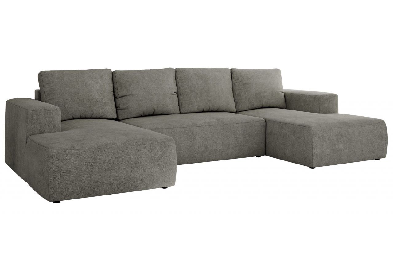 Narożnik TRENTINO U - uniwersalny - szary, struktura