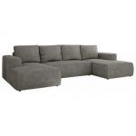 Narożnik TRENTINO U - uniwersalny - szary, struktura