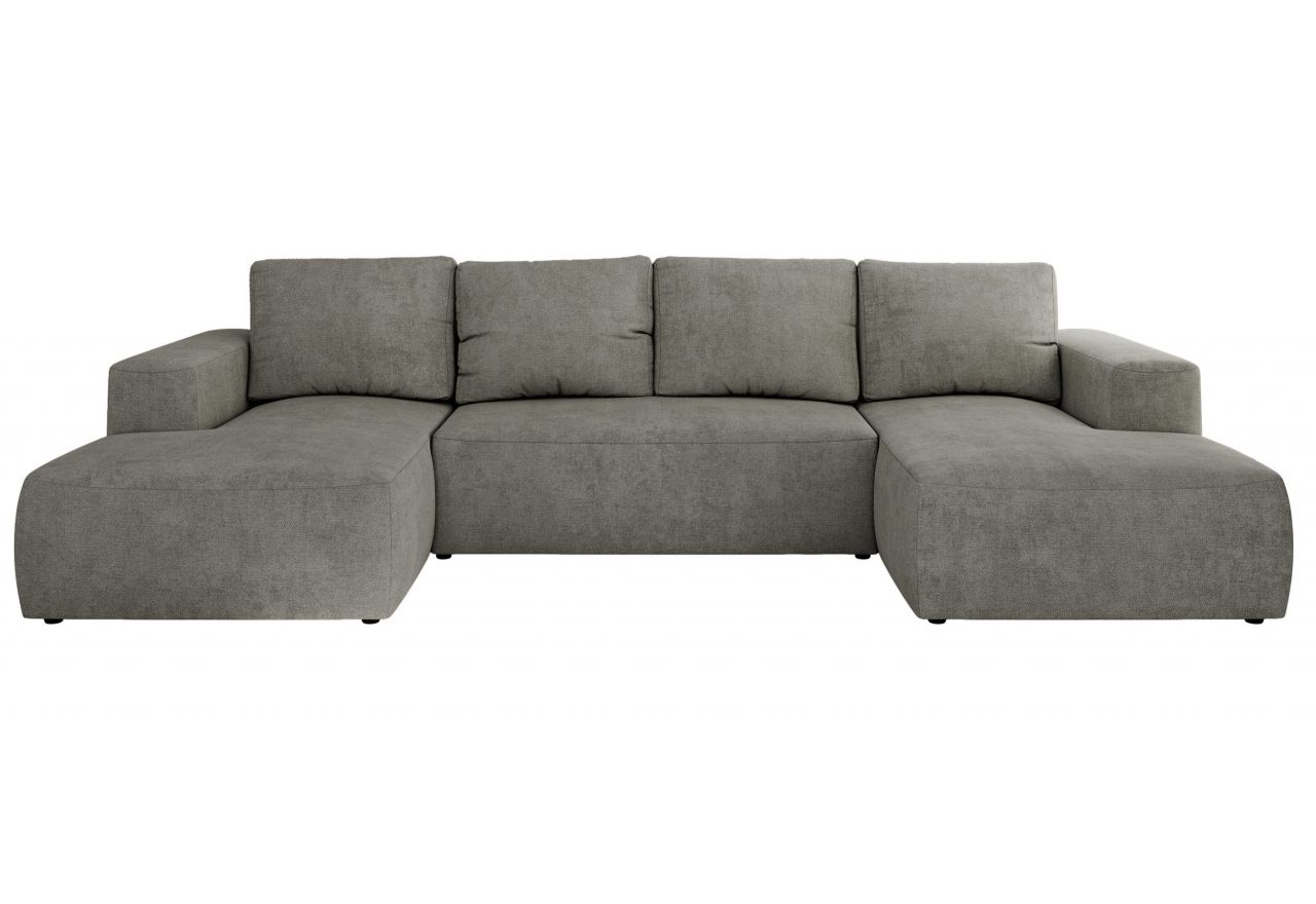 Narożnik TRENTINO U - uniwersalny - szary, struktura