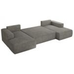 Narożnik TRENTINO U - uniwersalny - szary, struktura