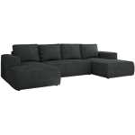 Narożnik TRENTINO U - uniwersalny - ciemnoszary, struktura