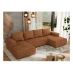 Narożnik TRENTINO U - uniwersalny - pomarańczowy, struktura