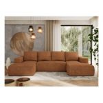 Narożnik TRENTINO U - uniwersalny - pomarańczowy, struktura