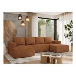 Narożnik TRENTINO U - uniwersalny - pomarańczowy, struktura