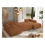 Narożnik TRENTINO U - uniwersalny - pomarańczowy, struktura