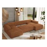 Narożnik TRENTINO U - uniwersalny - pomarańczowy, struktura