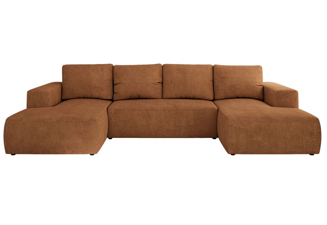 Narożnik TRENTINO U - uniwersalny - pomarańczowy, struktura