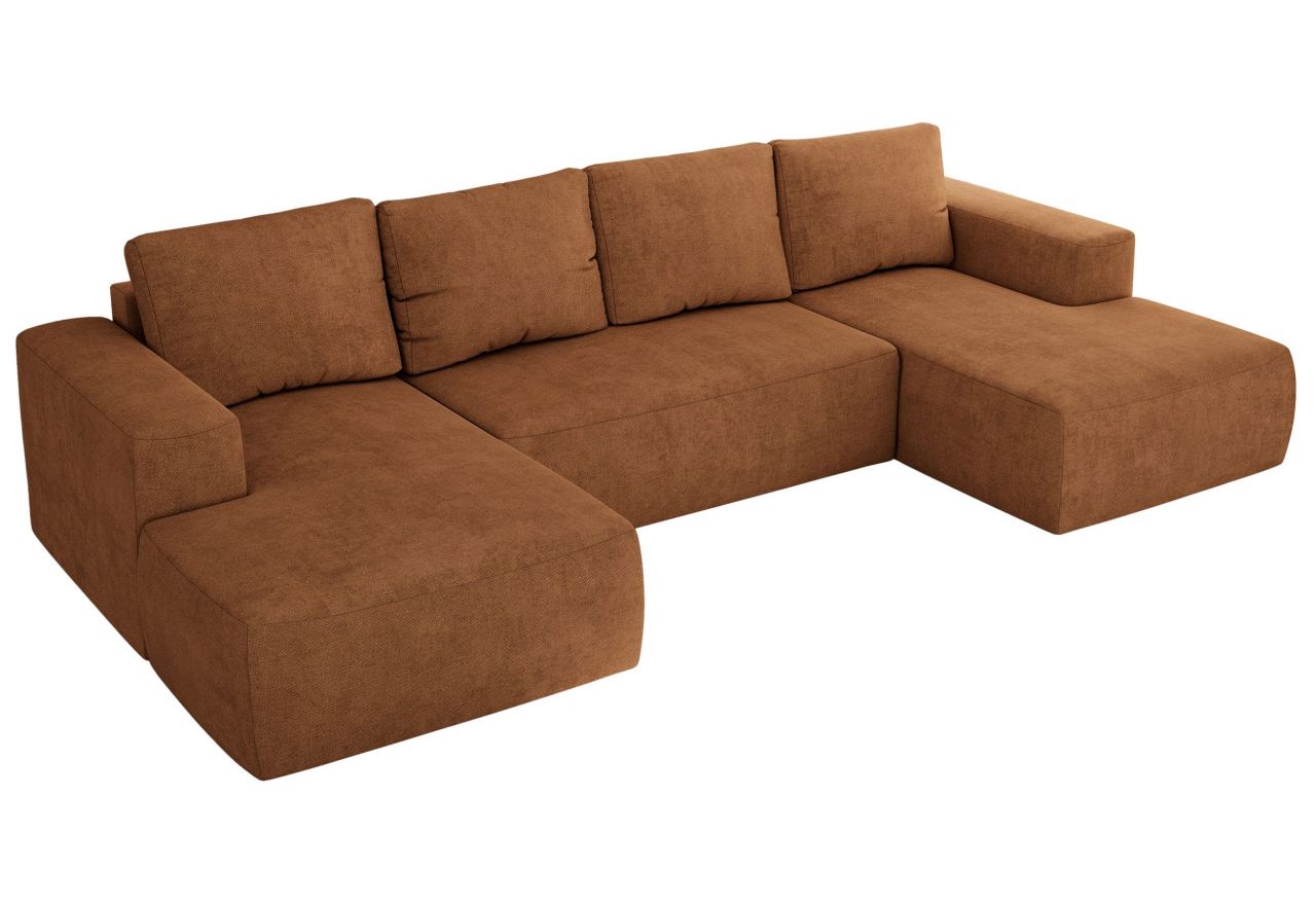 Narożnik TRENTINO U - uniwersalny - pomarańczowy, struktura