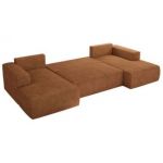 Narożnik TRENTINO U - uniwersalny - pomarańczowy, struktura