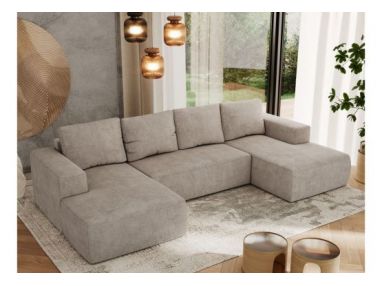 Narożnik TRENTINO U - uniwersalny - beżowy, struktura