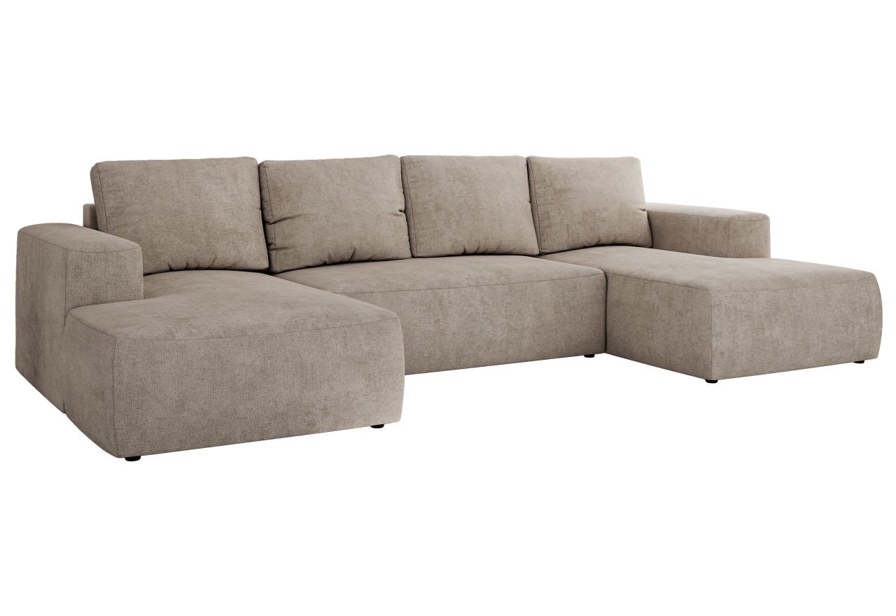 Narożnik TRENTINO U - uniwersalny - beżowy, struktura