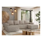 Narożnik TRENTINO U - uniwersalny - beżowy, struktura