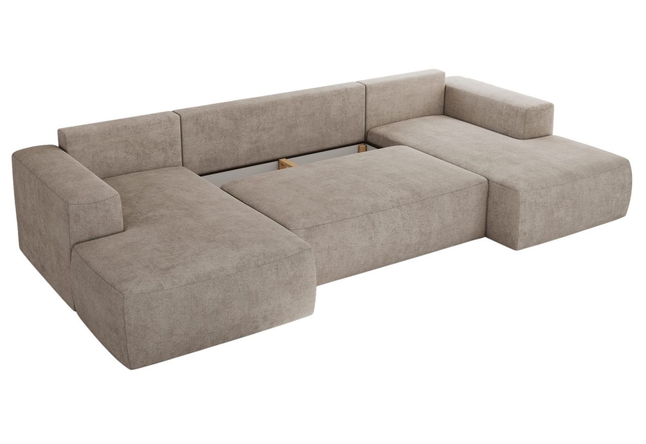 Narożnik TRENTINO U - uniwersalny - beżowy, struktura