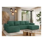 Narożnik TRENTINO U - uniwersalny - ciemnozielony, struktura