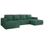 Narożnik TRENTINO U - uniwersalny - ciemnozielony, struktura