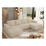 Narożnik TRENTINO U - uniwersalny - kremowy, boucle