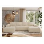 Narożnik TRENTINO U - uniwersalny - kremowy, boucle