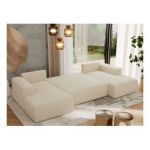 Narożnik TRENTINO U - uniwersalny - kremowy, boucle