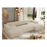 Narożnik TRENTINO U - uniwersalny - kremowy, boucle