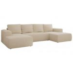 Narożnik TRENTINO U - uniwersalny - kremowy, boucle