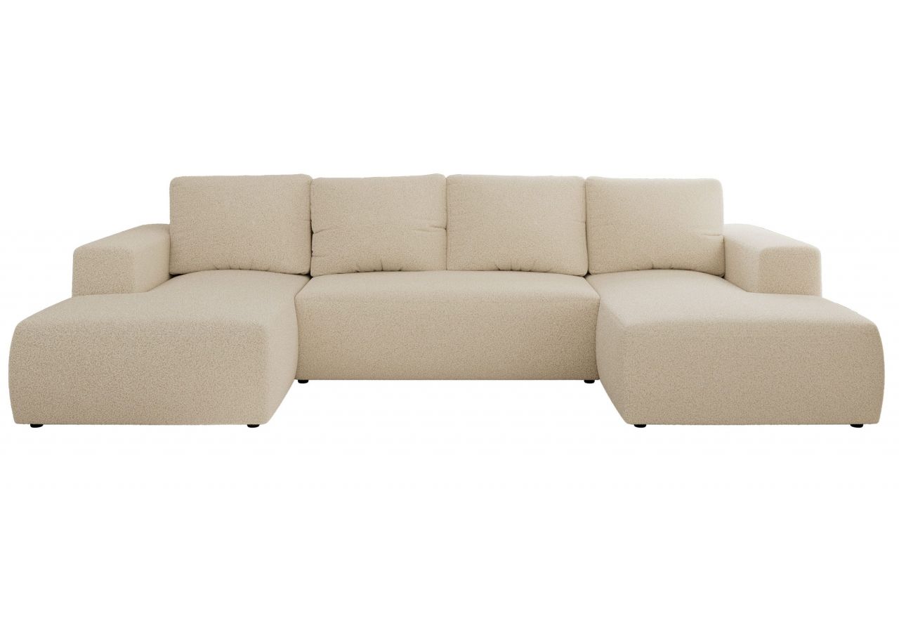 Narożnik TRENTINO U - uniwersalny - kremowy, boucle