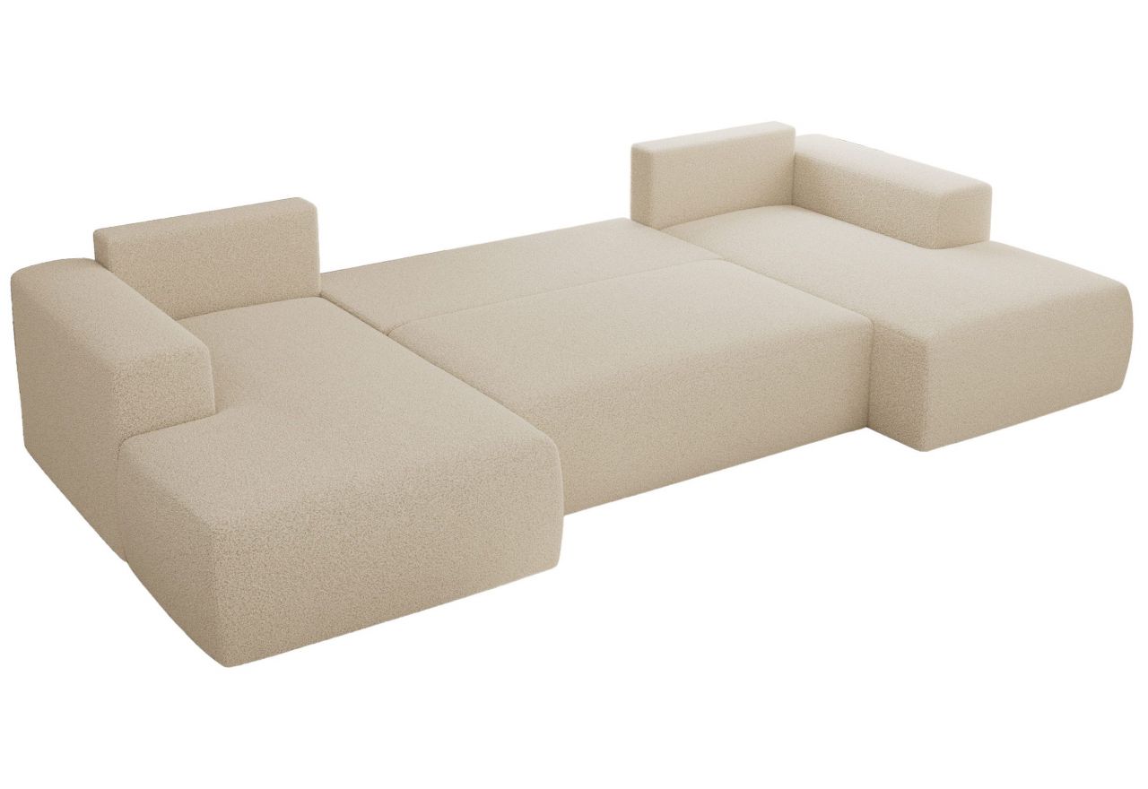 Narożnik TRENTINO U - uniwersalny - kremowy, boucle