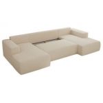 Narożnik TRENTINO U - uniwersalny - kremowy, boucle