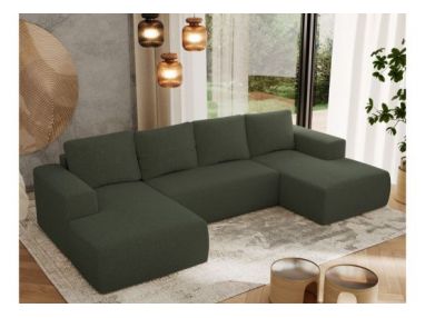 Narożnik TRENTINO U - uniwersalny - zielony, boucle