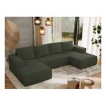 Narożnik TRENTINO U - uniwersalny - zielony, boucle