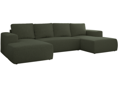 Narożnik TRENTINO U - uniwersalny - zielony, boucle