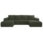 Narożnik TRENTINO U - uniwersalny - zielony, boucle