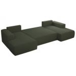 Narożnik TRENTINO U - uniwersalny - zielony, boucle