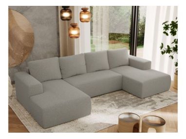 Narożnik TRENTINO U - uniwersalny - jasnoszary, boucle