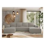 Narożnik TRENTINO U - uniwersalny - jasnoszary, boucle