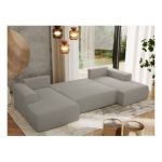 Narożnik TRENTINO U - uniwersalny - jasnoszary, boucle