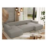 Narożnik TRENTINO U - uniwersalny - jasnoszary, boucle