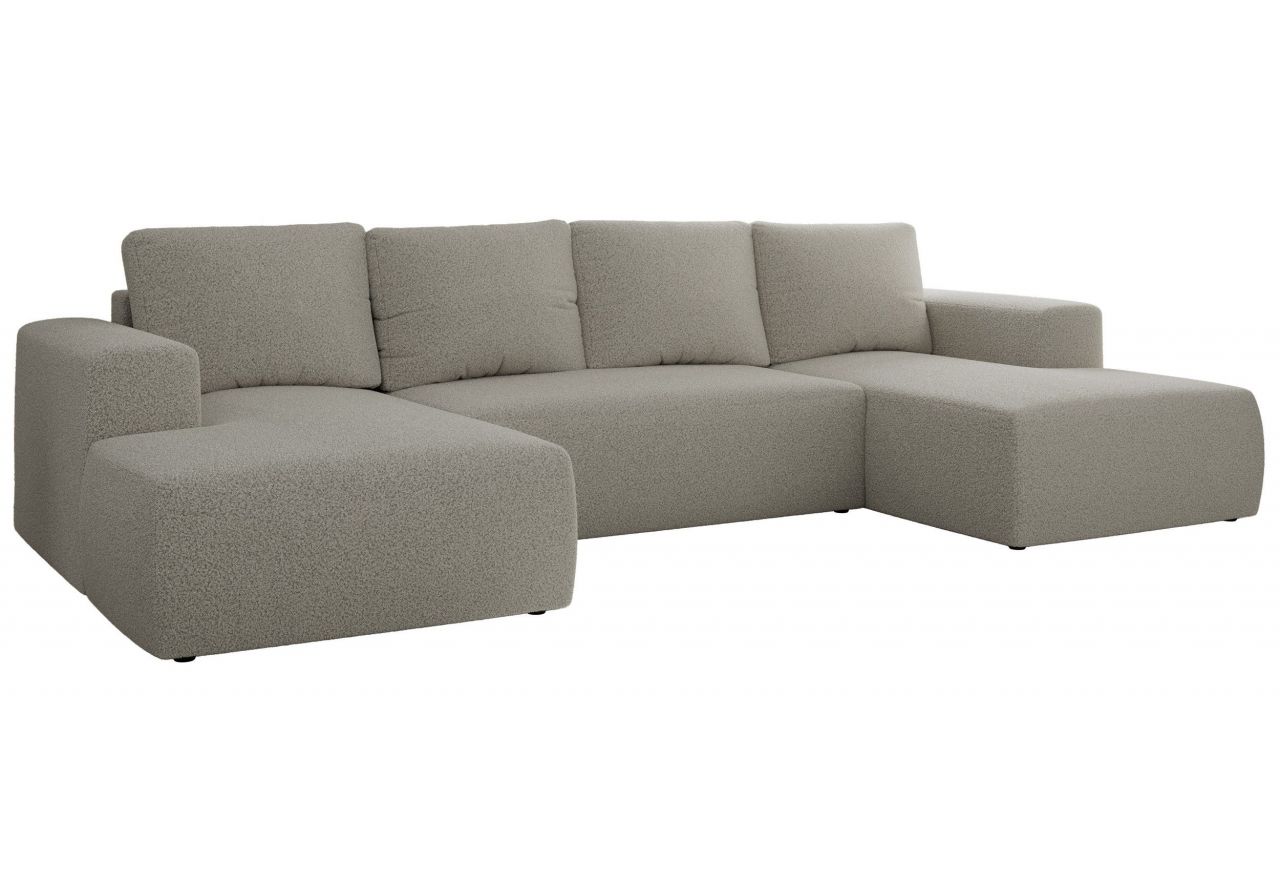 Narożnik TRENTINO U - uniwersalny - jasnoszary, boucle