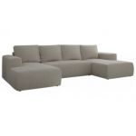 Narożnik TRENTINO U - uniwersalny - jasnoszary, boucle