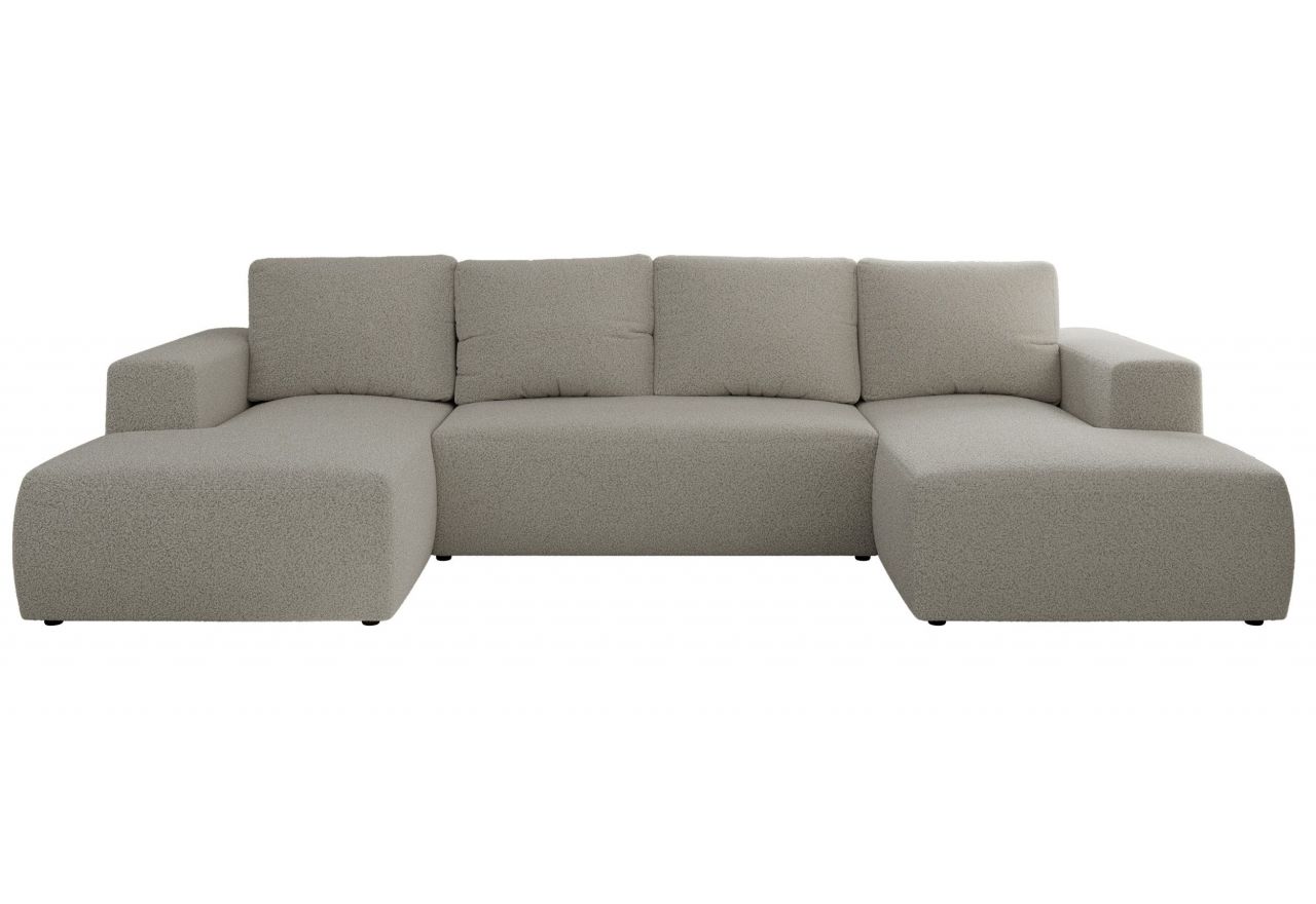 Narożnik TRENTINO U - uniwersalny - jasnoszary, boucle