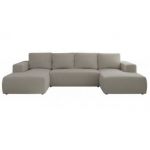 Narożnik TRENTINO U - uniwersalny - jasnoszary, boucle