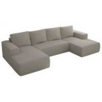 Narożnik TRENTINO U - uniwersalny - jasnoszary, boucle