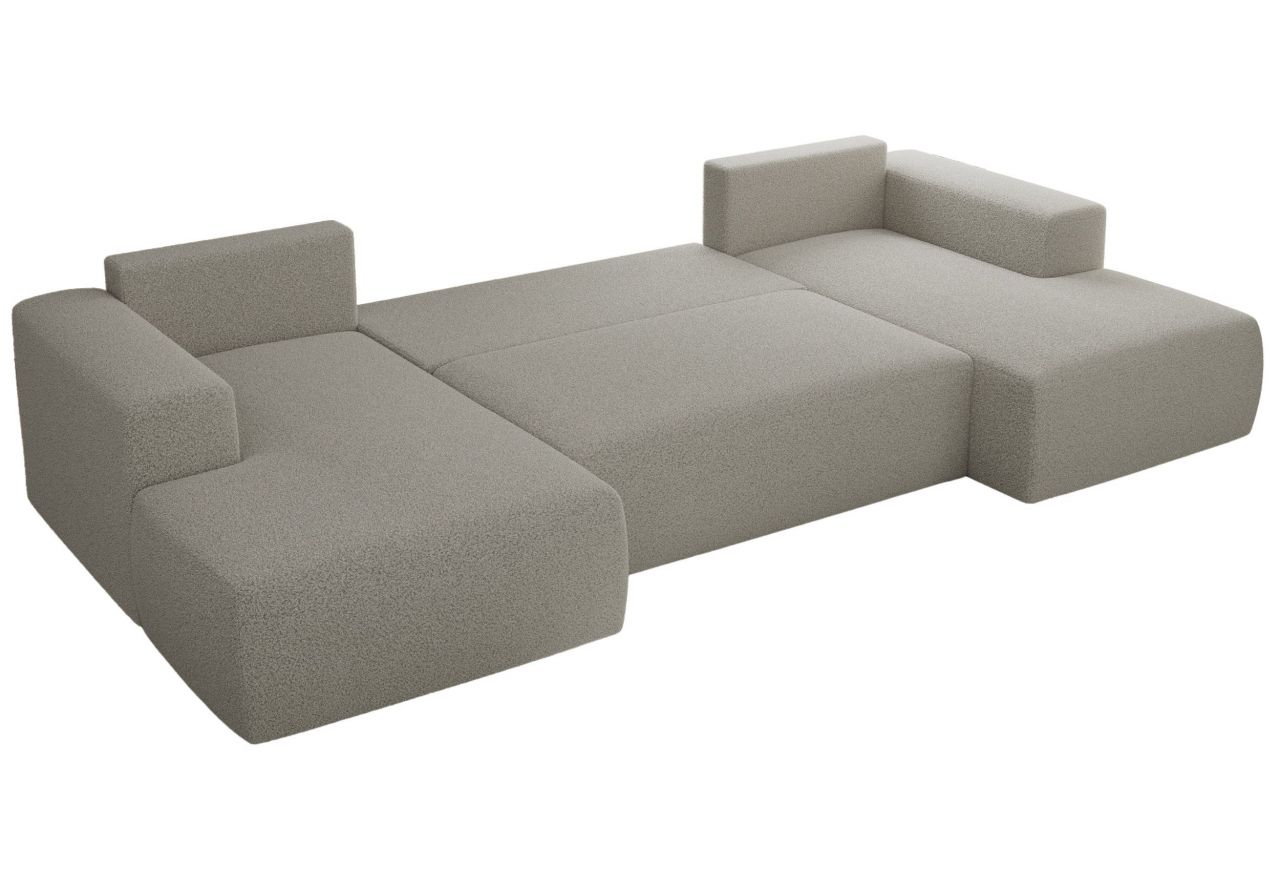 Narożnik TRENTINO U - uniwersalny - jasnoszary, boucle