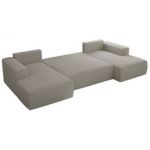 Narożnik TRENTINO U - uniwersalny - jasnoszary, boucle