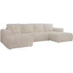 Narożnik TRENTINO U - uniwersalny - beżowy, sztruks