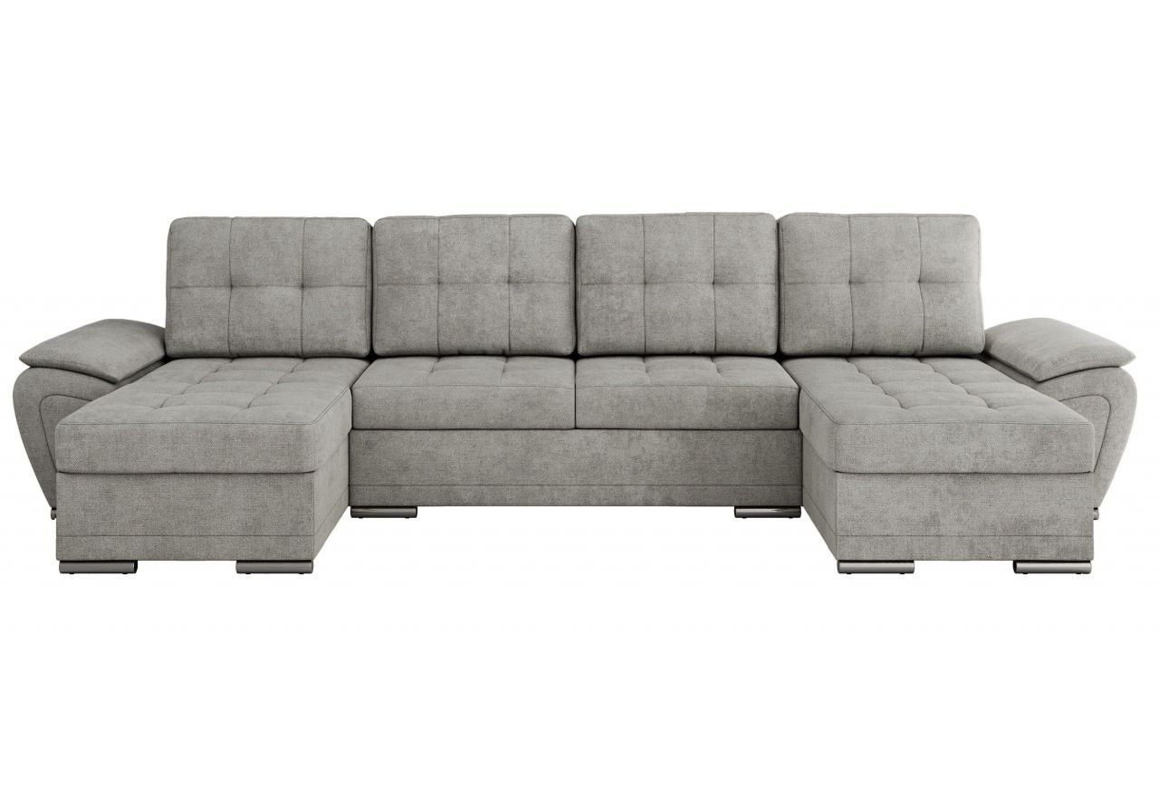 Narożnik UMBRIA U - uniwersalny - jasnoszary, struktura