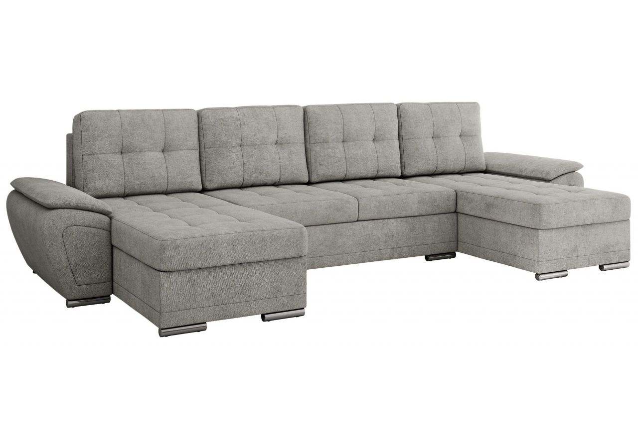 Narożnik UMBRIA U - uniwersalny - jasnoszary, struktura