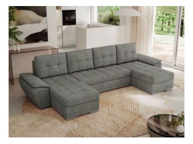 Narożnik UMBRIA U - uniwersalny - szary, struktura