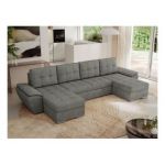 Narożnik UMBRIA U - uniwersalny - szary, struktura